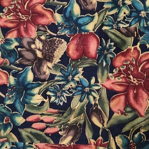 Vintage Floral Linen Dress Y2K Feminine Sexy Flirty Artsy Dark Romance - Picture 6 of 15